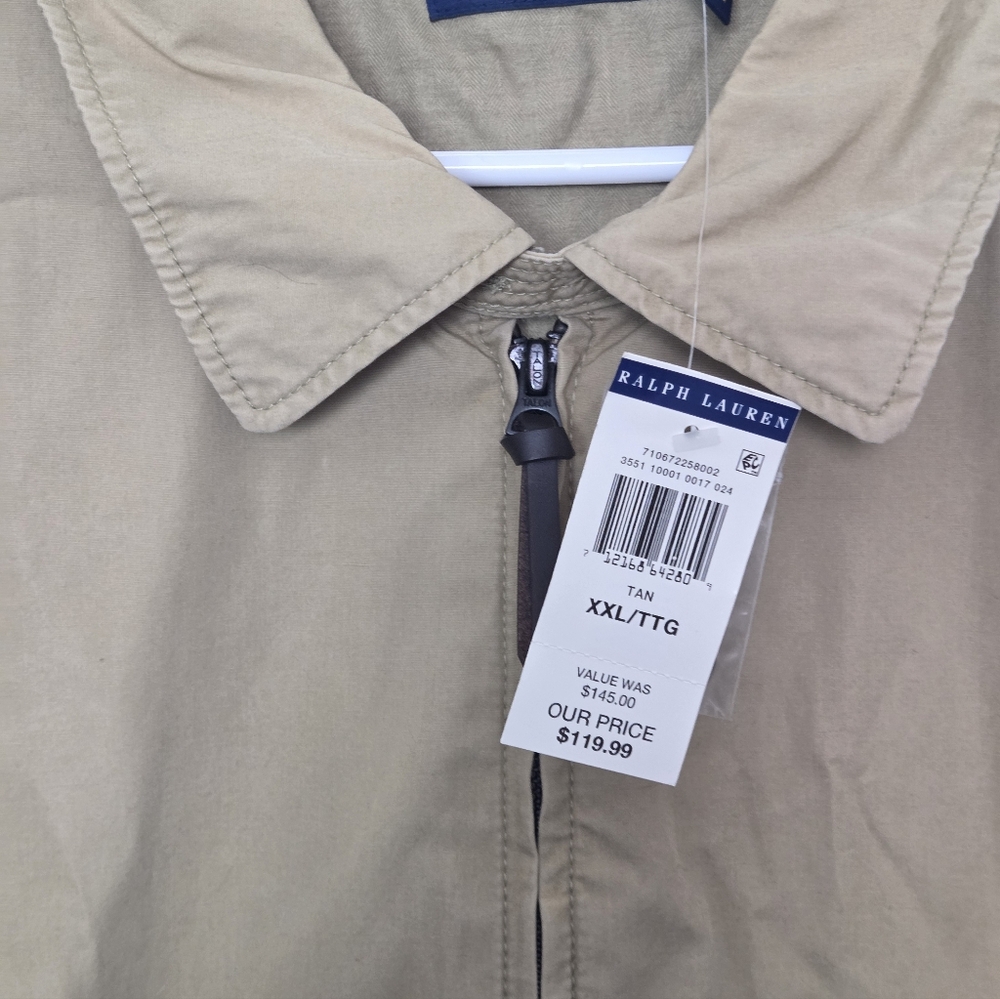 Polo by Ralph Lauren Men's Beige Lightweight Jacket XXL - Picture 6 of 16